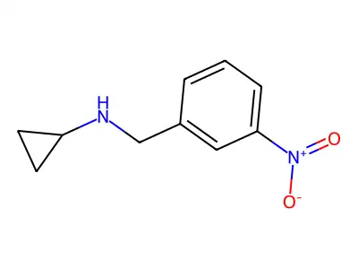 N-[(3-nitrophenyl)methyl]cyclopropanamine structure