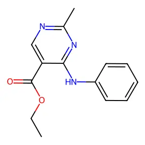 Ethyl 4-anilino-2-methylpyrimidine-5-carboxylate structure