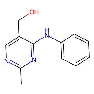 (4-Anilino-2-methylpyrimidin-5-yl)methanol structure