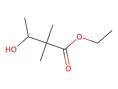 Ethyl 3-hydroxy-2,2-dimethylbutanoate structure