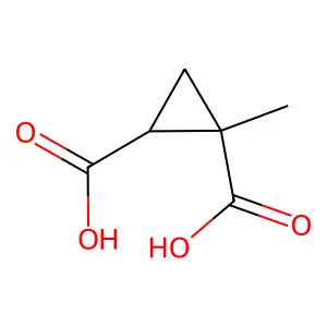 (1S,2R)-1-methylcyclopropane-1,2-dicarboxylic acid structure