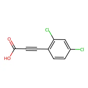 3-(2,4-Dichlorophenyl)prop-2-ynoic acid structure