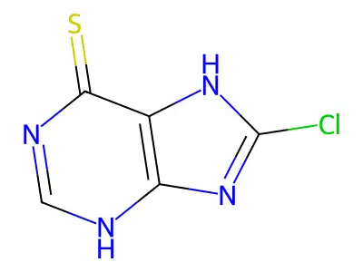 8-Chloro-3,7-dihydropurine-6-thione structure