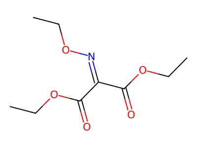 Propanedioic acid, (ethoxyimino)-, diethyl ester structure