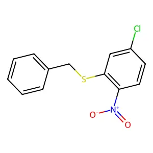 Benzyl(5-chloro-2-nitrophenyl)sulfane structure