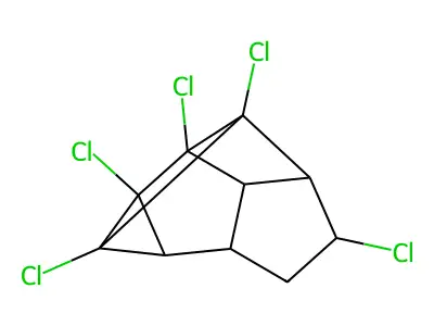 1,4,5-Metheno-1H-cyclopropa[a]pentalene, 1,3,5,5a,6-pentachlorooctahydro- structure