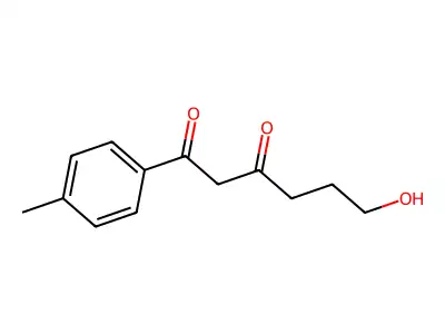 6-Hydroxy-1-(4-methylphenyl)hexane-1,3-dione structure