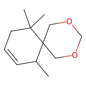 7,11,11-Trimethyl-2,4-dioxaspiro[5.5]undec-8-ene structure