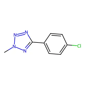 5-(4-Chlorophenyl)-2-methyltetrazole structure