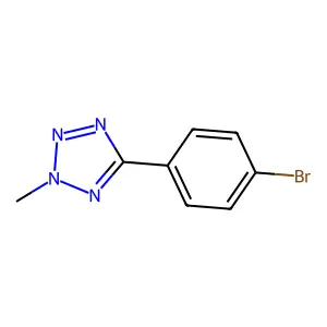 2-Methyl-5-(4-bromophenyl)tetrazole structure