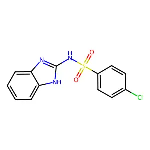 N-(1H-benzimidazol-2-yl)-4-chlorobenzenesulfonamide structure