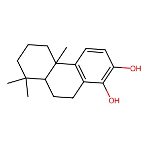 1,2-Phenanthrenediol, 4b,5,6,7,8,8a,9,10-octahydro-4b,8,8-trimethyl-, (4bS,8aS)- structure