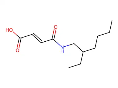 4-(2-乙基己氨基)-4-氧-2-丁烯酸 structure