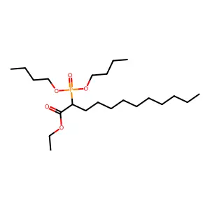Ethyl 2-(dibutoxyphosphoryl)dodecanoate structure