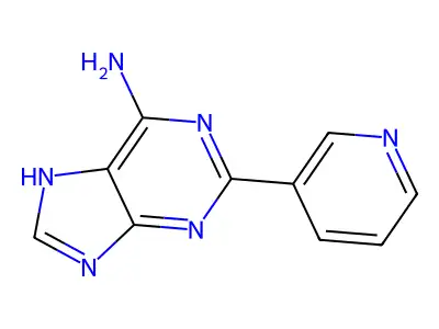 2-pyridin-3-yl-7H-purin-6-amine structure