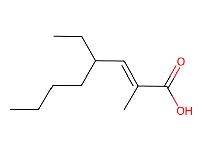 4-Ethyl-2-methyloct-2-enoic acid structure