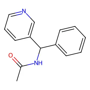 N-(Phenyl-pyridin-3-yl-methyl)-acetamide structure
