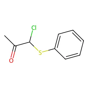 2-Propanone, 1-chloro-1-(phenylthio)- structure