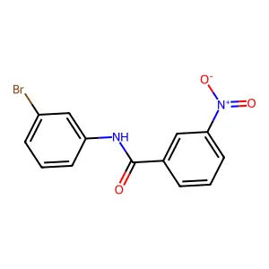 N-(3-bromophenyl)-3-nitrobenzamide structure