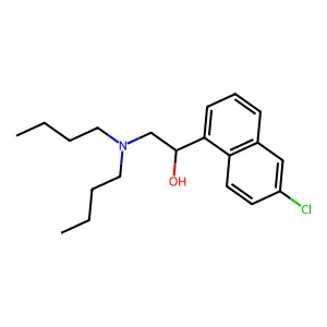 1-(6-Chloronaphthalen-1-yl)-2-(dibutylamino)ethan-1-ol structure
