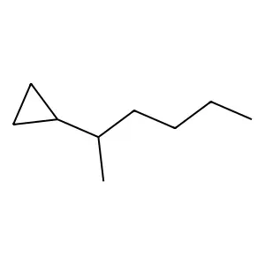 2-Cyclopropylhexane structure