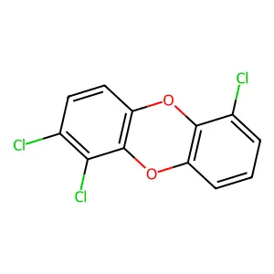 Trichlorodibenzo-p-dioxin (mixed isomers) structure