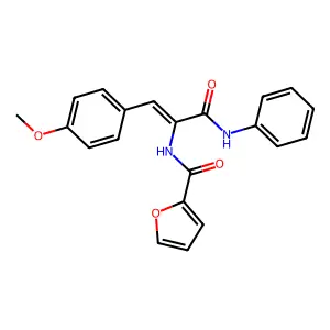 2-(Furan-2-ylformamido)-3-(4-methoxyphenyl)-N-phenylprop-2-enamide structure