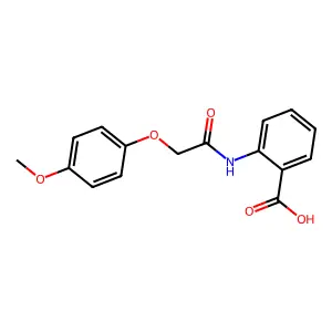 2-[[2-(4-methoxyphenoxy)acetyl]amino]benzoic Acid structure