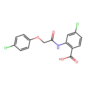 4-Chloro-2-{[(4-chlorophenoxy)acetyl]amino}benzoic acid structure
