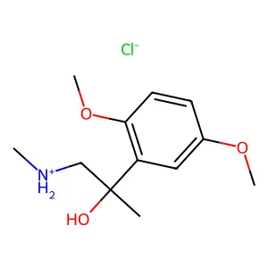 2-(2,5-Dimethoxyphenyl)-1-(methylamino)propan-2-ol--hydrogen chloride (1/1) structure