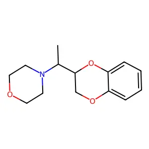 1,4-Benzodioxan, 2-(1-morpholinoethyl)- structure