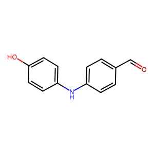 Benzaldehyde, 4-(p-hydroxyanilino)- structure