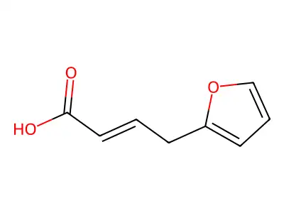 4-(2-呋喃基)丁-2-烯酸 structure