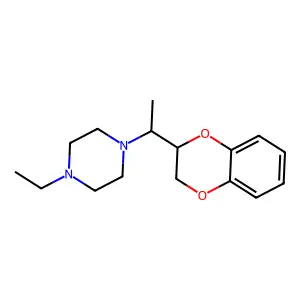 1,4-Benzodioxan, 2-(1-(4-ethyl-1-piperazinyl)ethyl)- structure