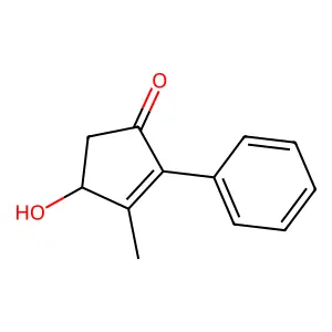 2-Cyclopenten-1-one, 4-hydroxy-3-methyl-2-phenyl- structure