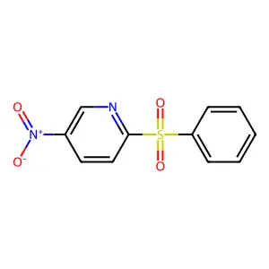 5-Nitro-2-(phenylsulfonyl)pyridine structure