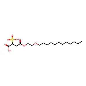 4-[2-(Dodecyloxy)ethoxy]-4-oxo-2-sulfobutanoic acid structure