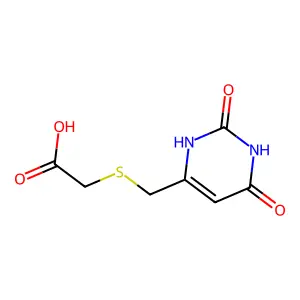 2-[(2,4-dioxo-1H-pyrimidin-6-yl)methylsulfanyl]acetic acid structure