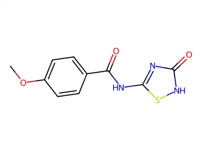 4-methoxy-N-(3-oxo-1,2,4-thiadiazol-5-yl)benzamide structure