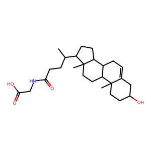 3-Hydroxy-5-cholenoylglycine structure