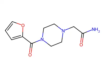 2-[4-(Furan-2-carbonyl)piperazin-1-yl]acetamide structure