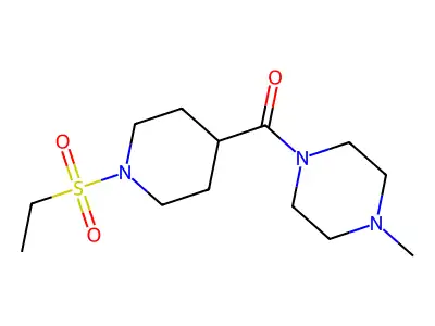 (1-Ethylsulfonylpiperidin-4-yl)-(4-methylpiperazin-1-yl)methanone structure