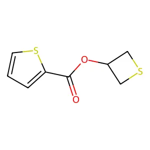 Thietan-3-yl thiophene-2-carboxylate structure