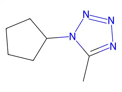 1H-Tetrazole, 1-cyclopentyl-5-methyl- structure