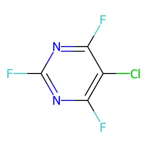 Pyrimidine, 5-chloro-2,4,6-trifluoro- structure