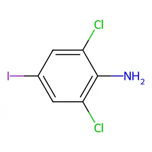 2,6-二氯-4-碘苯胺 structure