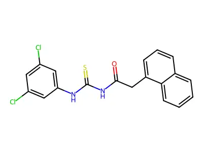 N-[(3,5-dichlorophenyl)carbamothioyl]-2-(naphthalen-1-yl)acetamide structure