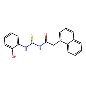 N-[(2-hydroxyphenyl)carbamothioyl]-2-naphthalen-1-ylacetamide structure