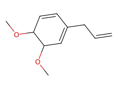 Benzene, dihydro-4-allyl-1,2-dimethoxy- structure