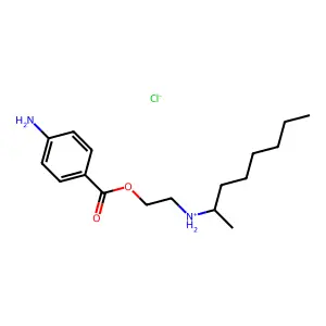 2-(Octan-2-ylamino)ethyl 4-aminobenzoate structure